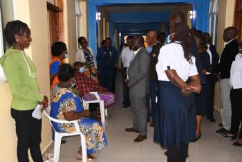 H.E Joshua Irungu & his deputy Reuben Kamuri have made an improtu visit to LHS-Nanyuki where they visited various departments