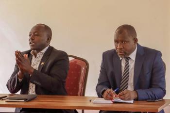 H.E. Governor Joshua Irungu holds a meeting with officials from Central Rift Water Works Development Agency