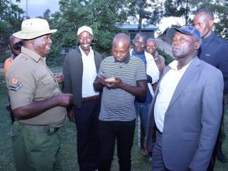 Courtesy visit to Matwiku Police Post in Githiga Ward