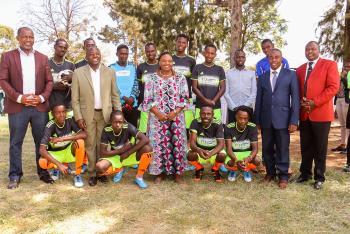 Health Soccer Launch: Pastor Dorcas, Governor Irungu, DG Kamuri ,…
